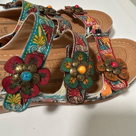 L’Artiste Dansaye Sandals Multicolor Size 8.5 US 39 EU - Picture 5 of 13